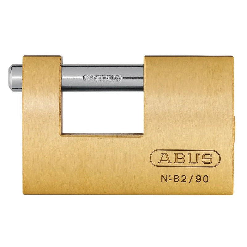 ABUS Mechanical 82/ Monoblock Brass Shutter Padlock 70-90mm