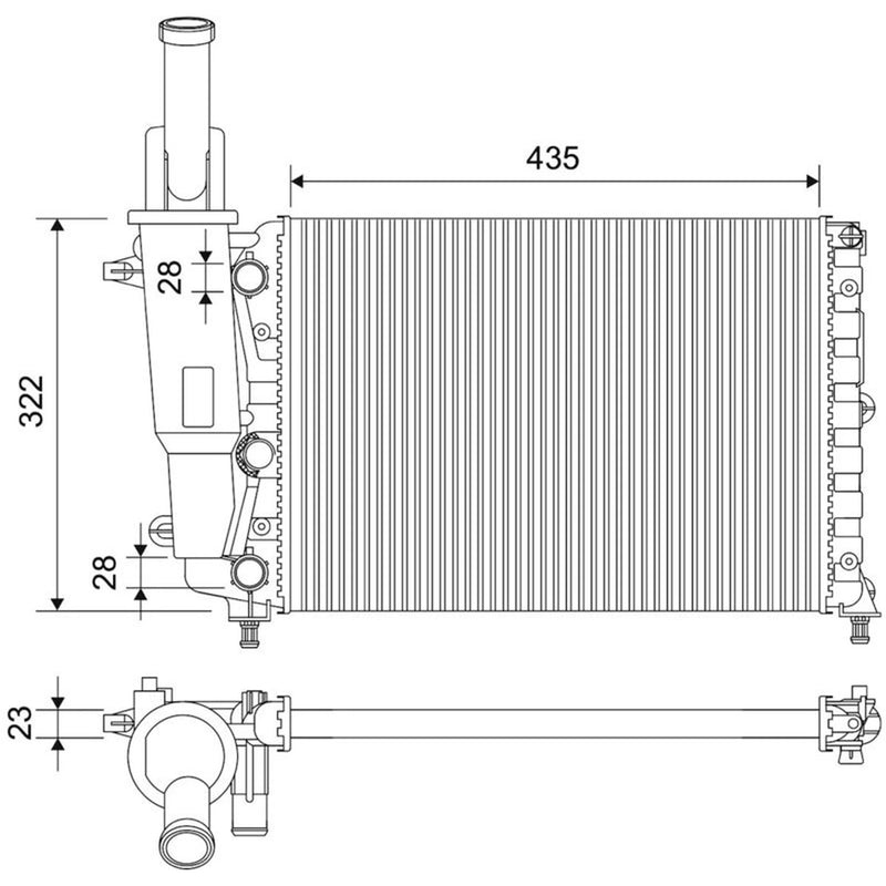 Valeo Engine Radiator 701787