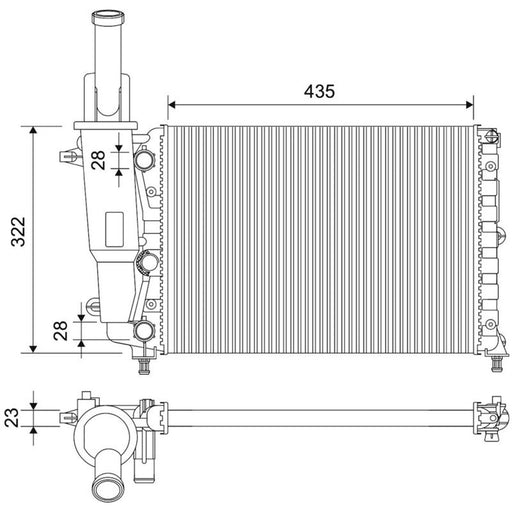 Valeo Engine Radiator 701787