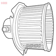 Denso Heater Blower Fan DEA43002