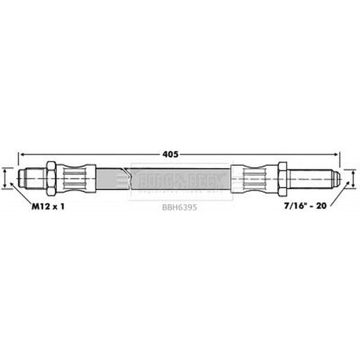 Borg & Beck Clutch Hydraulic Hose Pipe BBH6395