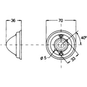 Hella Lamp Po 2PF Left 2PF 997 023-011 20254204 2PF 997 023-011