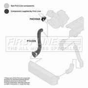 First Line Intercooler Turbo Charge Air Hose FTH1315