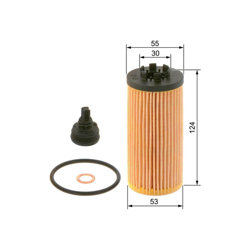 Genuine Bosch Car Oil Filter P7277 Fits Mini Cooper - 1.5 - 13- F026407277 Bosch  - Town Parts