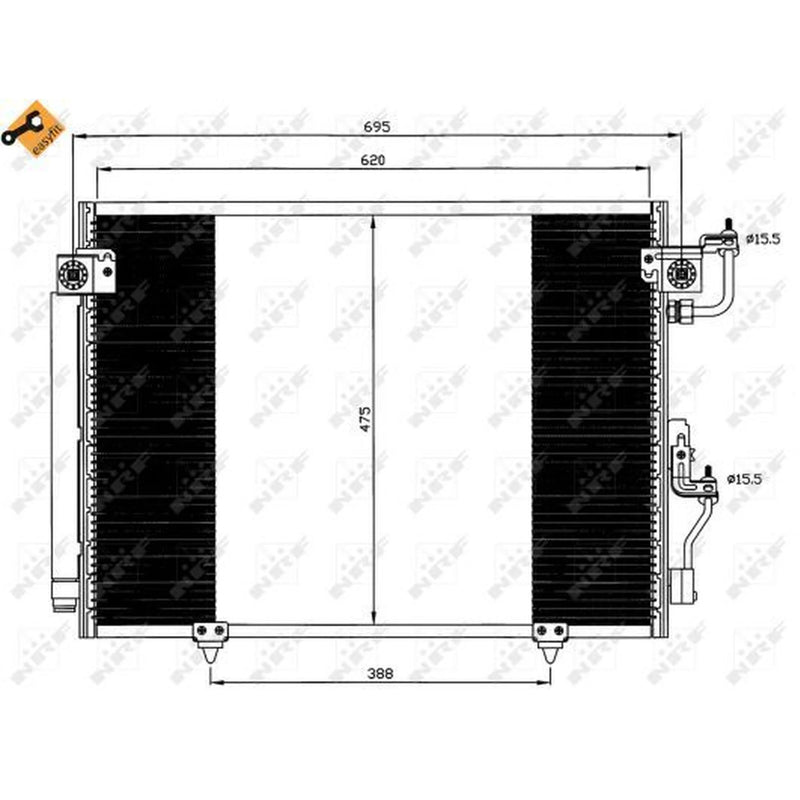 NRF Air Conditioning Condenser 35619