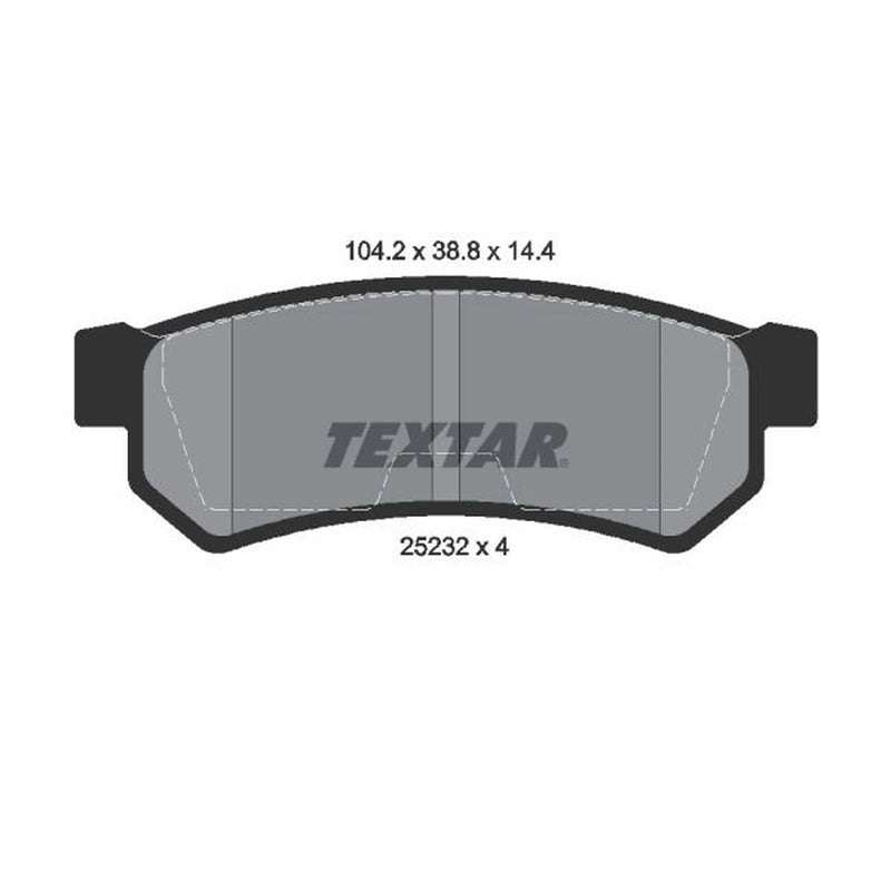 Textar Rear Brake Pad Set 2523201