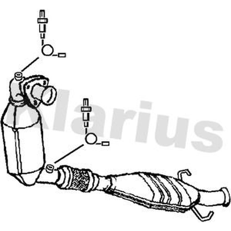 Klarius Catalyst Type Approved With Pipe Front 322185 5325501 322185