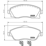 DON Front Brake Pad Set PCP1033