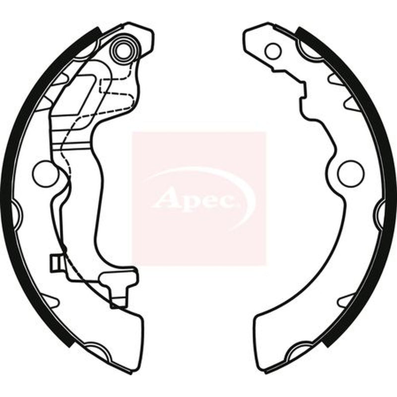 Apec Brake Shoe Set Axle Kit SHU809