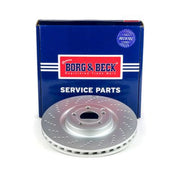 Borg & Beck 2 x Perforated/Vented Front Brake Discs BBD6217S