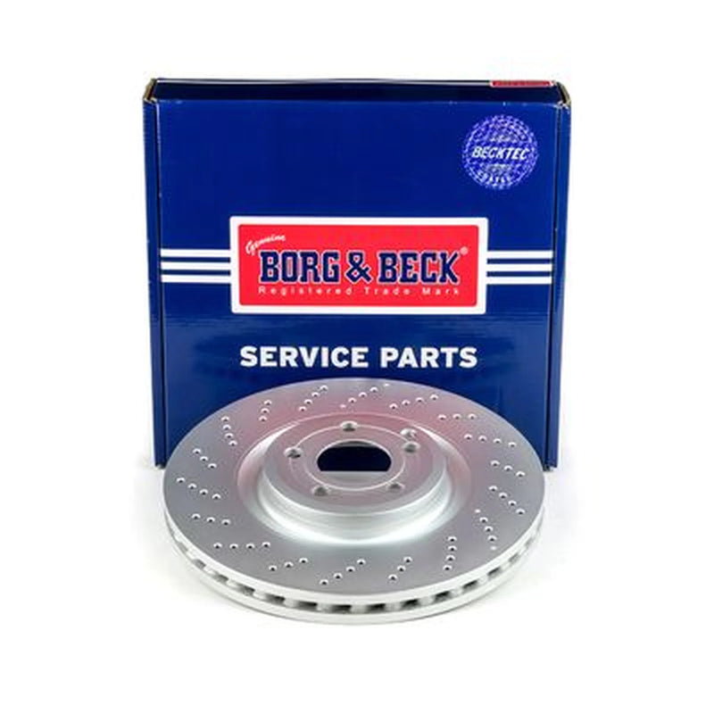 Borg & Beck 2 x Perforated/Vented Front Brake Discs BBD6217S