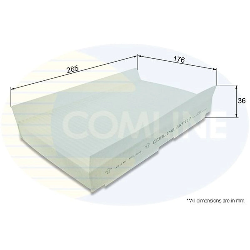 Comline Cabin Air Filter (Pollen Filter) EKF117