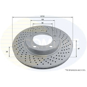 Comline 2 x / Front Brake Discs ADC2898VL