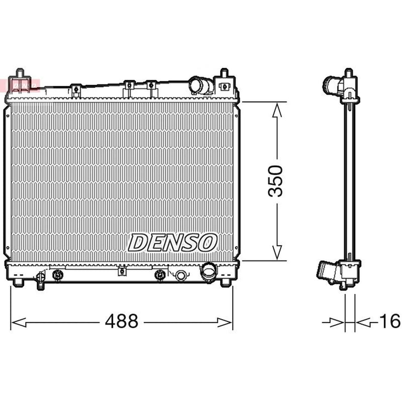 Denso Engine Radiator DRM50080