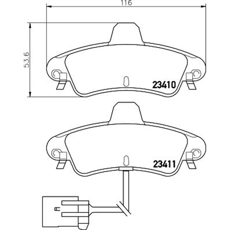 DON Rear Brake Pad Set PCP1376