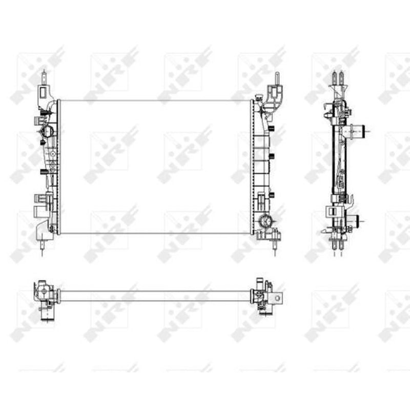 NRF Engine Radiator 54504