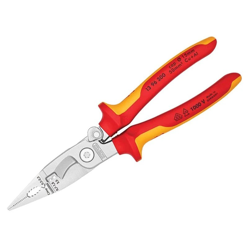 KNIPEX 13 96 200 VDE Multifunctional Installation Pliers with