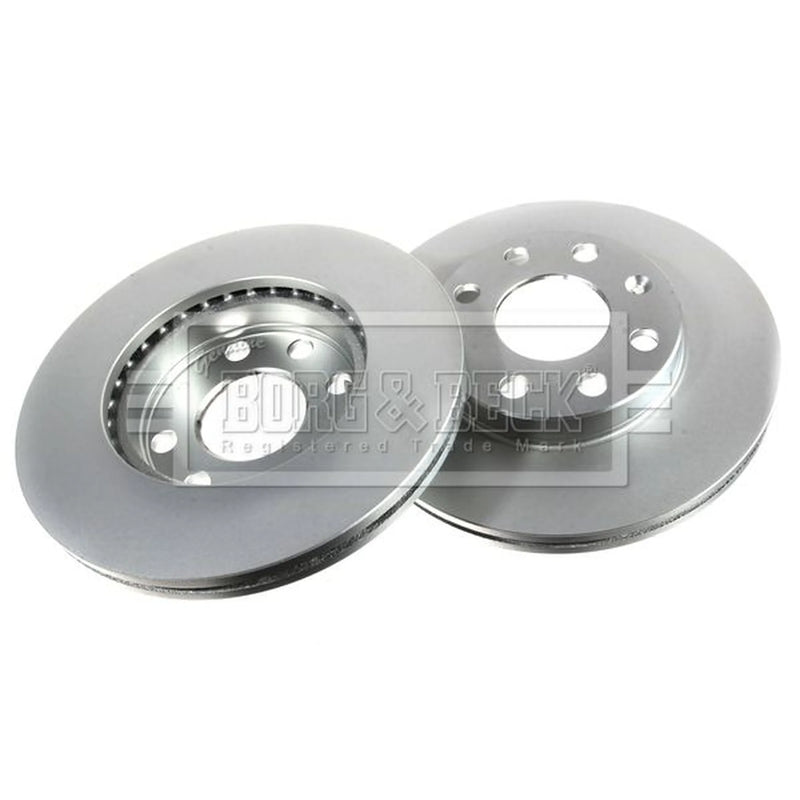 Borg & Beck 2 x Vented Front Brake Discs BBD4858
