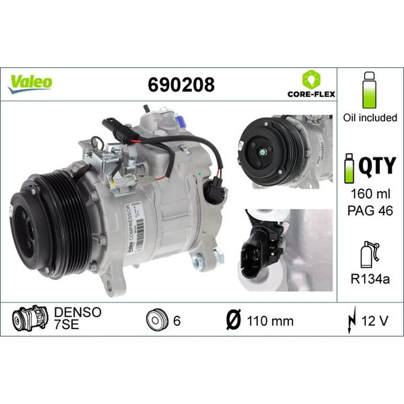 Valeo Air Conditioning Compressor 690208