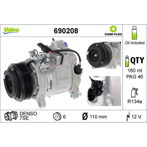 Valeo Air Conditioning Compressor 690208