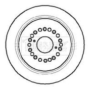 Borg & Beck 2 x Vented Rear Brake Discs BBD4101