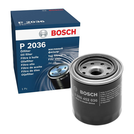 Genuine Bosch Car Oil Filter P2036 Fits Vauxhall Astra Td - 1.7 - 91-98 09864520 Bosch  - Town Parts