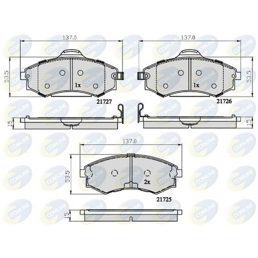 Comline 4 x Front Brake Pad Set CBP31741