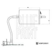 Blue Print Fuel Filter Element ADBP230031