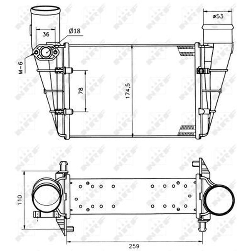 NRF Intercooler (Charge Air Cooler) 30127A