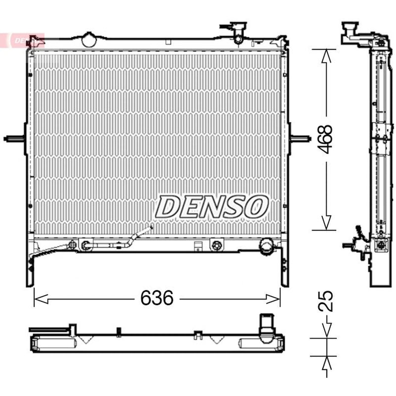 Denso Engine Radiator DRM43002