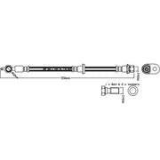 Juratek Brake Hydraulic Hose Line Front Right JBH1230R