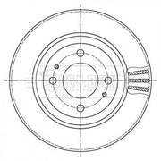 Borg & Beck 2 x Vented Front Brake Discs BBD5439