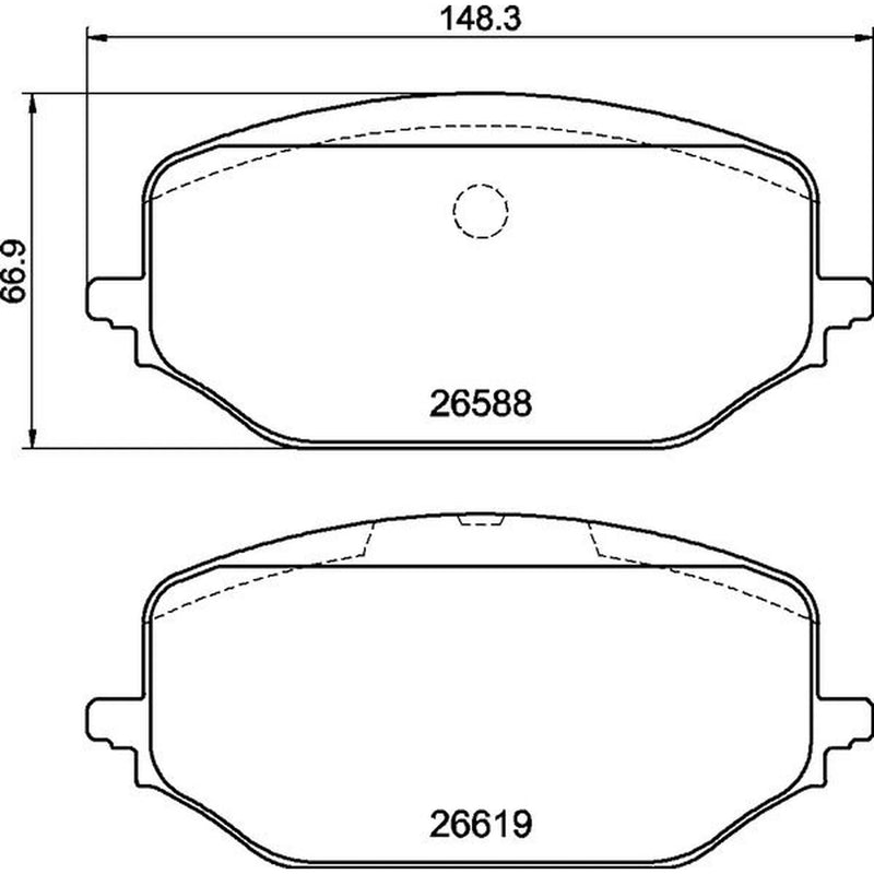 Brembo 4 x Front Brake Pad Set P61142