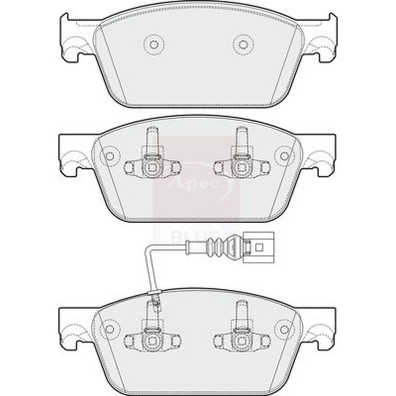Apec Front Brake Pad Set PD3707