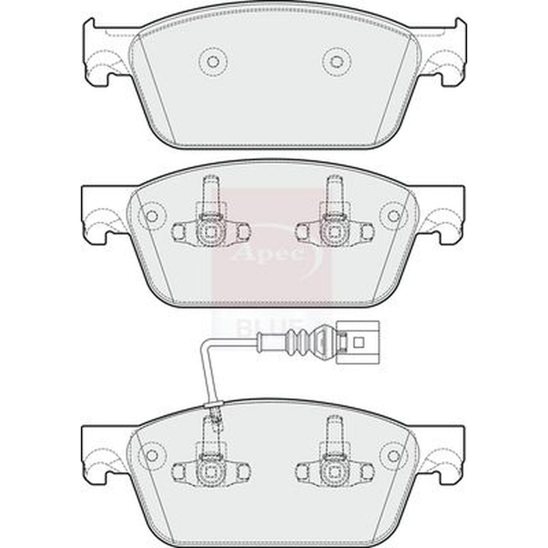 Apec Front Brake Pad Set PD3707