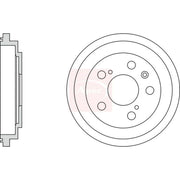 Apec Brake Drum Assembly Rear DRM9963