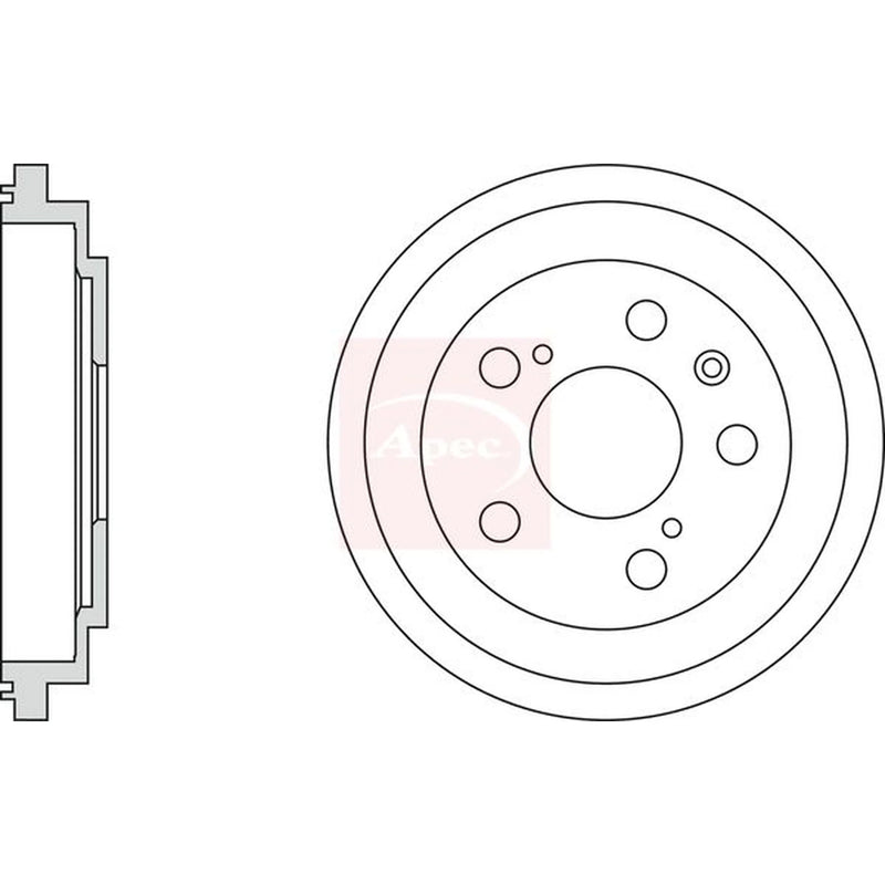 Apec Brake Drum Assembly Rear DRM9963
