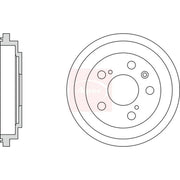 Apec Brake Drum Assembly Rear DRM9963