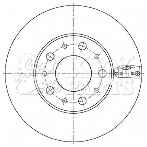 Genuine Key Parts Rear Brake Disc Single Kbd6154S Bosch  - Town Parts