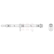 Apec Brake Hydraulic Hose Line Front HOS4489