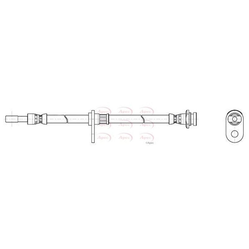 Apec Brake Hydraulic Hose Line Front HOS4489