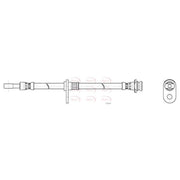 Apec Brake Hydraulic Hose Line Front HOS4489