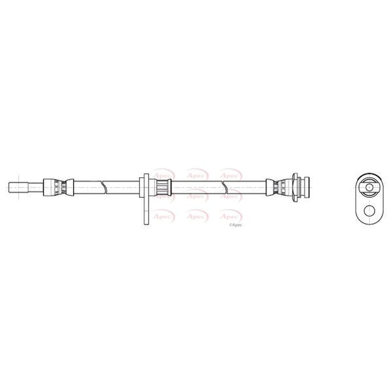Apec Brake Hydraulic Hose Line Front HOS4489