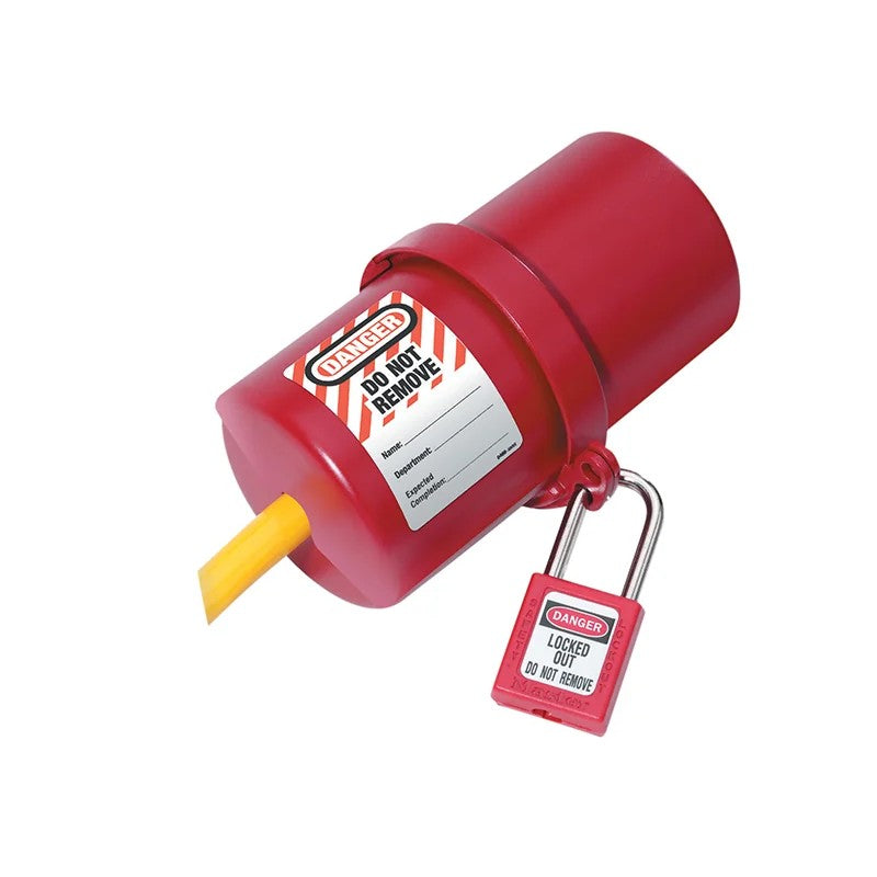 Master Lock Lockout Electrical Plug Cover Large for 240V - 550V - 488