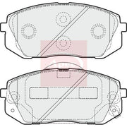Apec Front Brake Pad Set PAD1617
