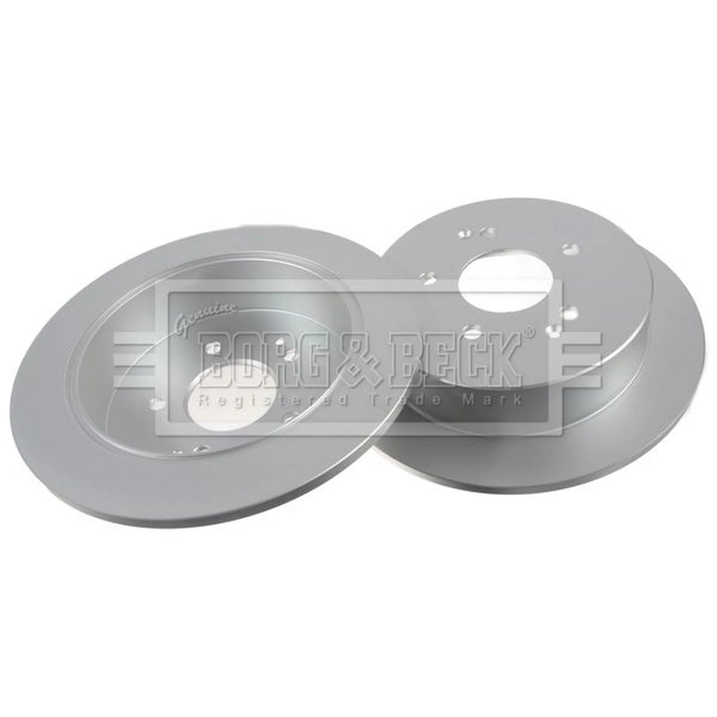 Borg & Beck 2 x Solid Rear Brake Discs BBD5453