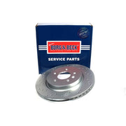 Borg & Beck 2 x Perforated/Vented Rear Brake Discs BBD6114S