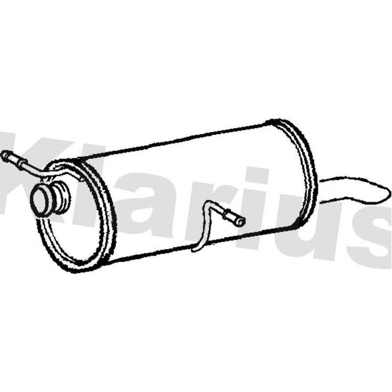 Klarius Box With Tail Pipe Rear PG652M