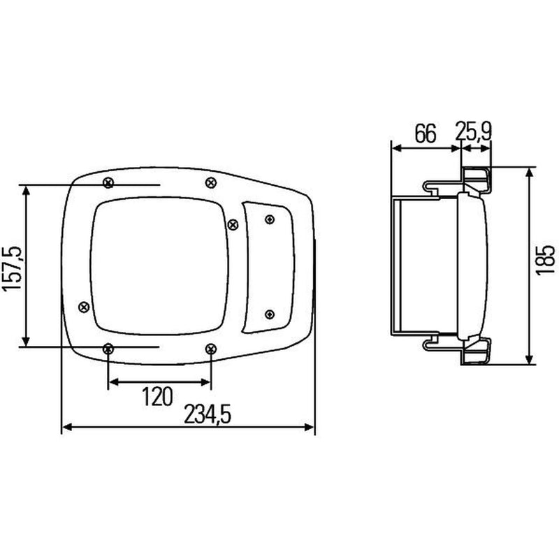 Hella Headlight Headlamp T4W Right 1SA 996 120-321