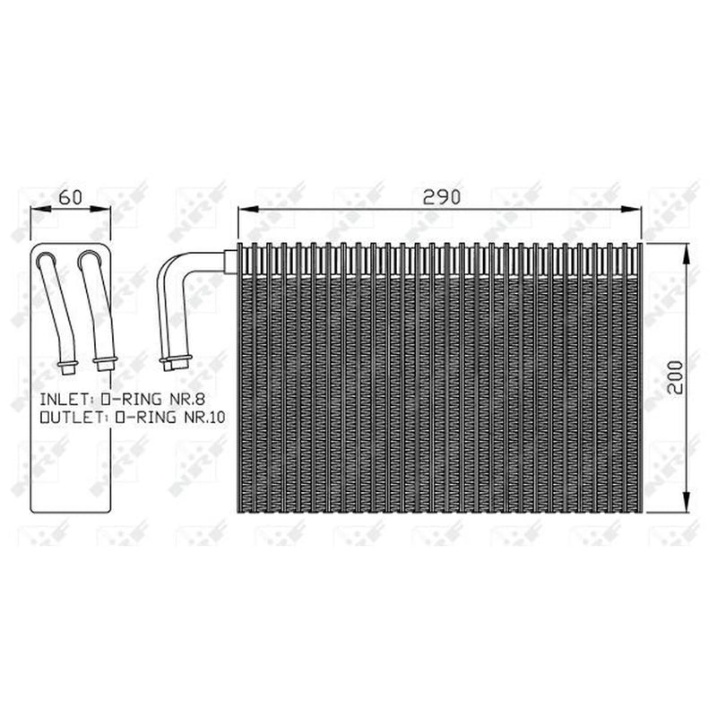 NRF Air Conditioning Evaporator 36146